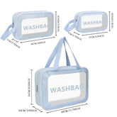 Makeup Pouch Set, Women Cosmetic Organizer Bag (Sky Blue)